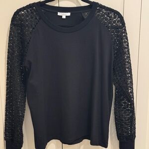 Stella and Dot lace sleeve shirt